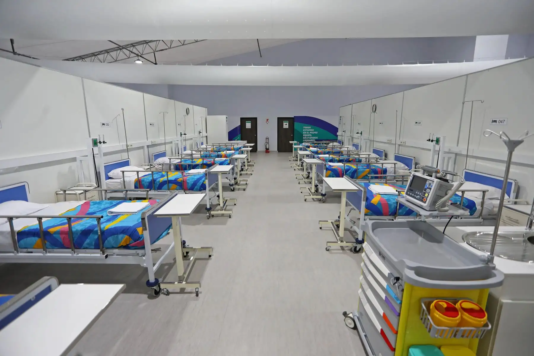 Legado Lima 2019 entrega ambiente de hospitalización temporal en Hospital Cayetano Heredia.
Foto: Legado Lima 2019