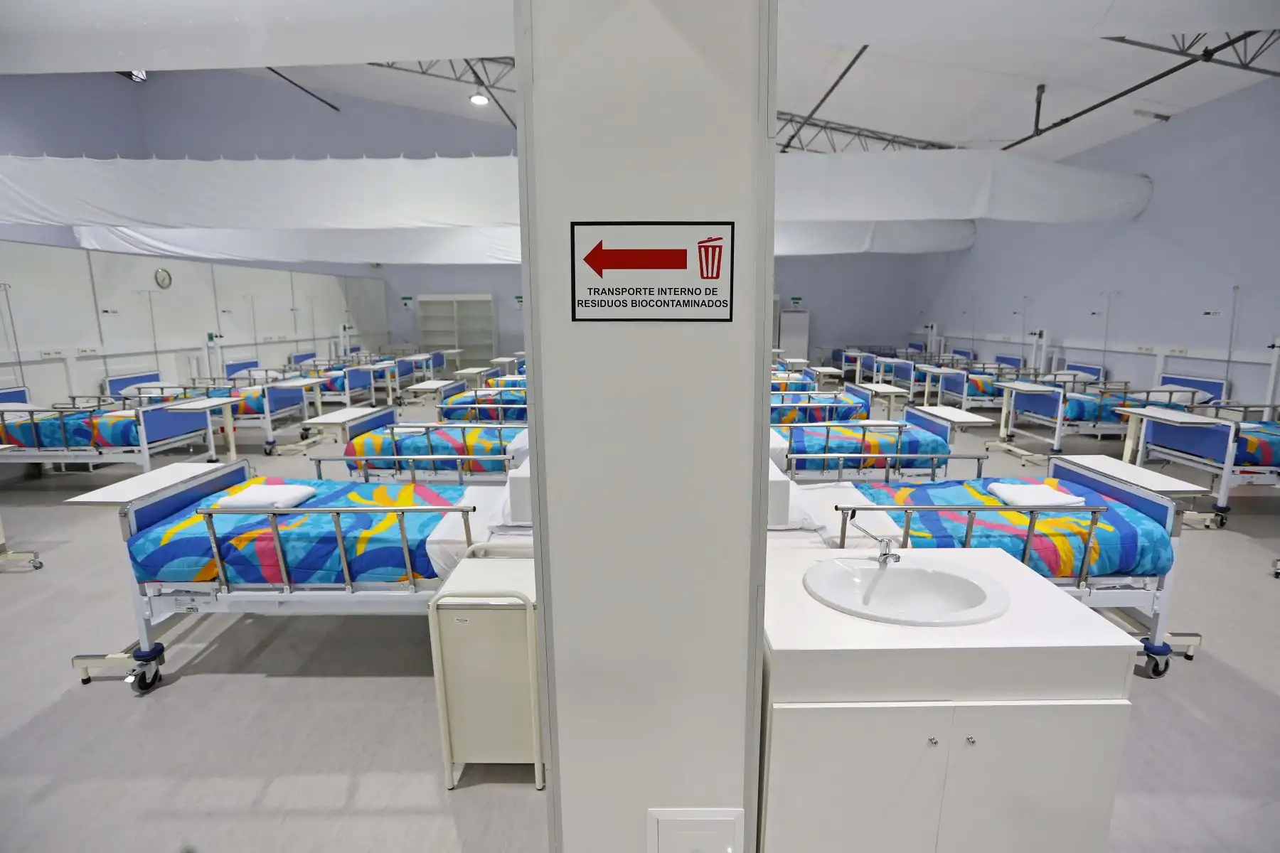 Legado Lima 2019 entrega ambiente de hospitalización temporal en Hospital Cayetano Heredia.
Foto: Legado Lima 2019
