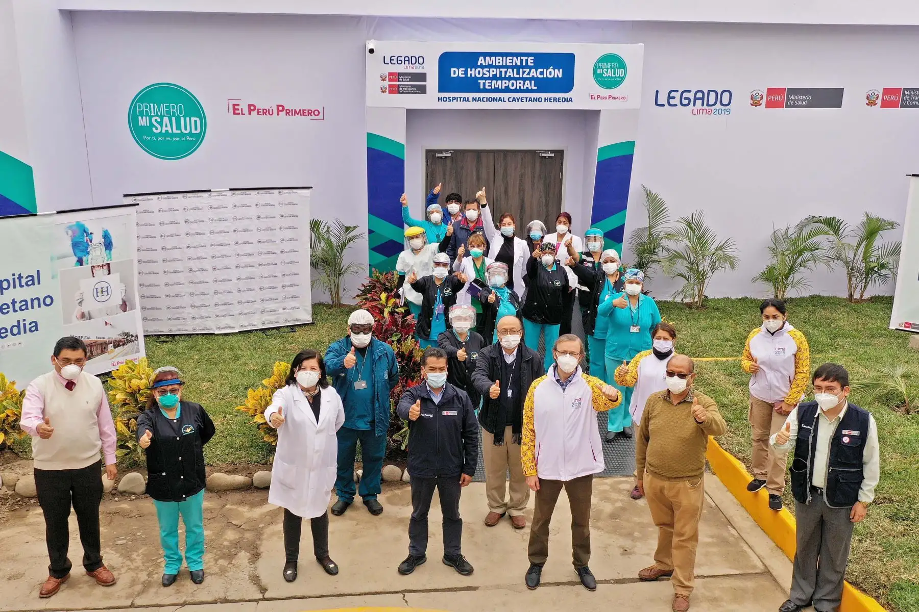 Legado Lima 2019 entrega ambiente de hospitalización temporal en Hospital Cayetano Heredia.
Foto: Legado Lima 2019