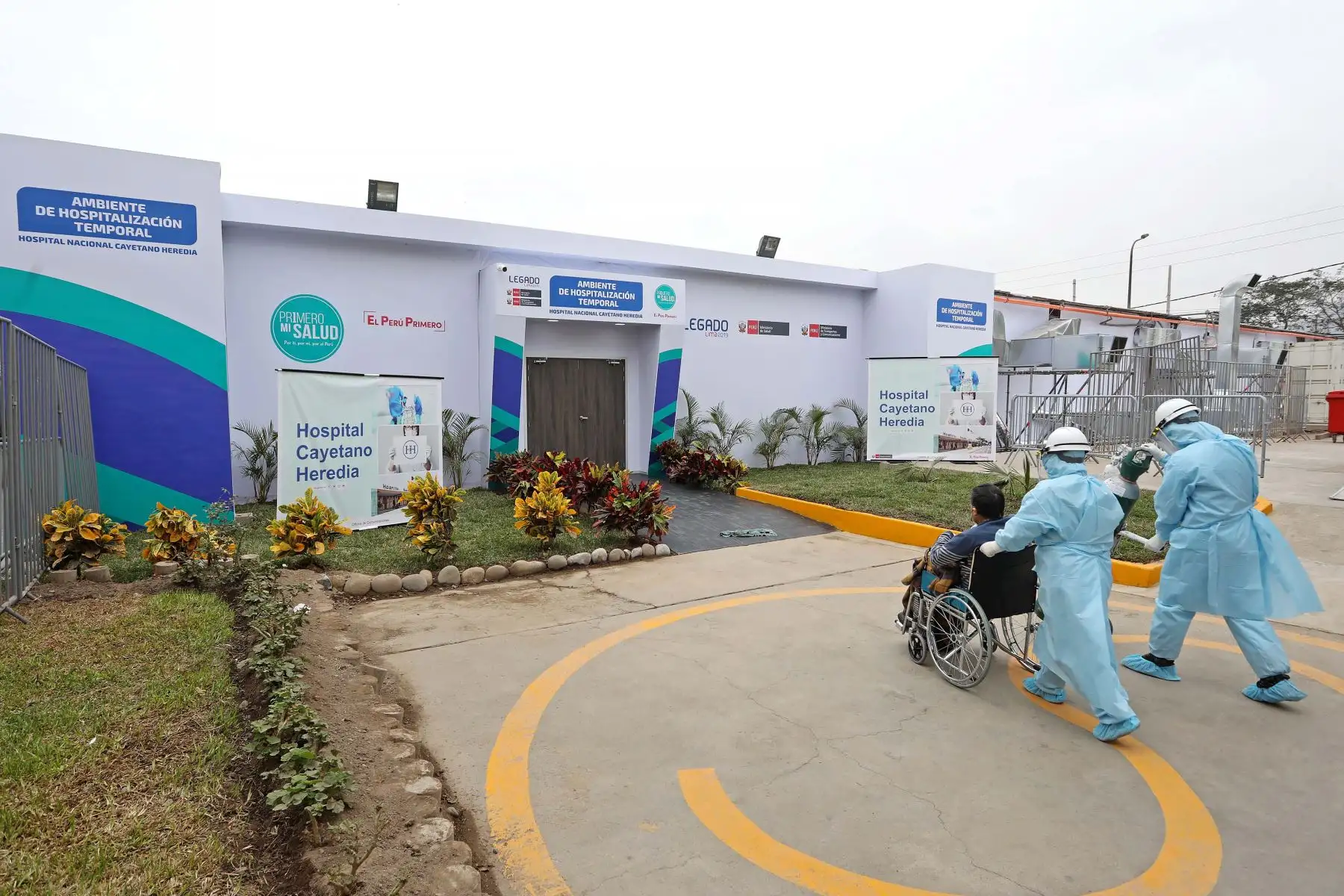 Legado Lima 2019 entrega ambiente de hospitalización temporal en Hospital Cayetano Heredia.
Foto: Legado Lima 2019
