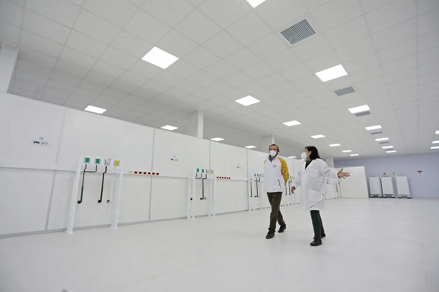 Legado Lima 2019 entrega ambiente de hospitalización temporal en Hospital Cayetano Heredia.
Foto: Legado Lima 2019