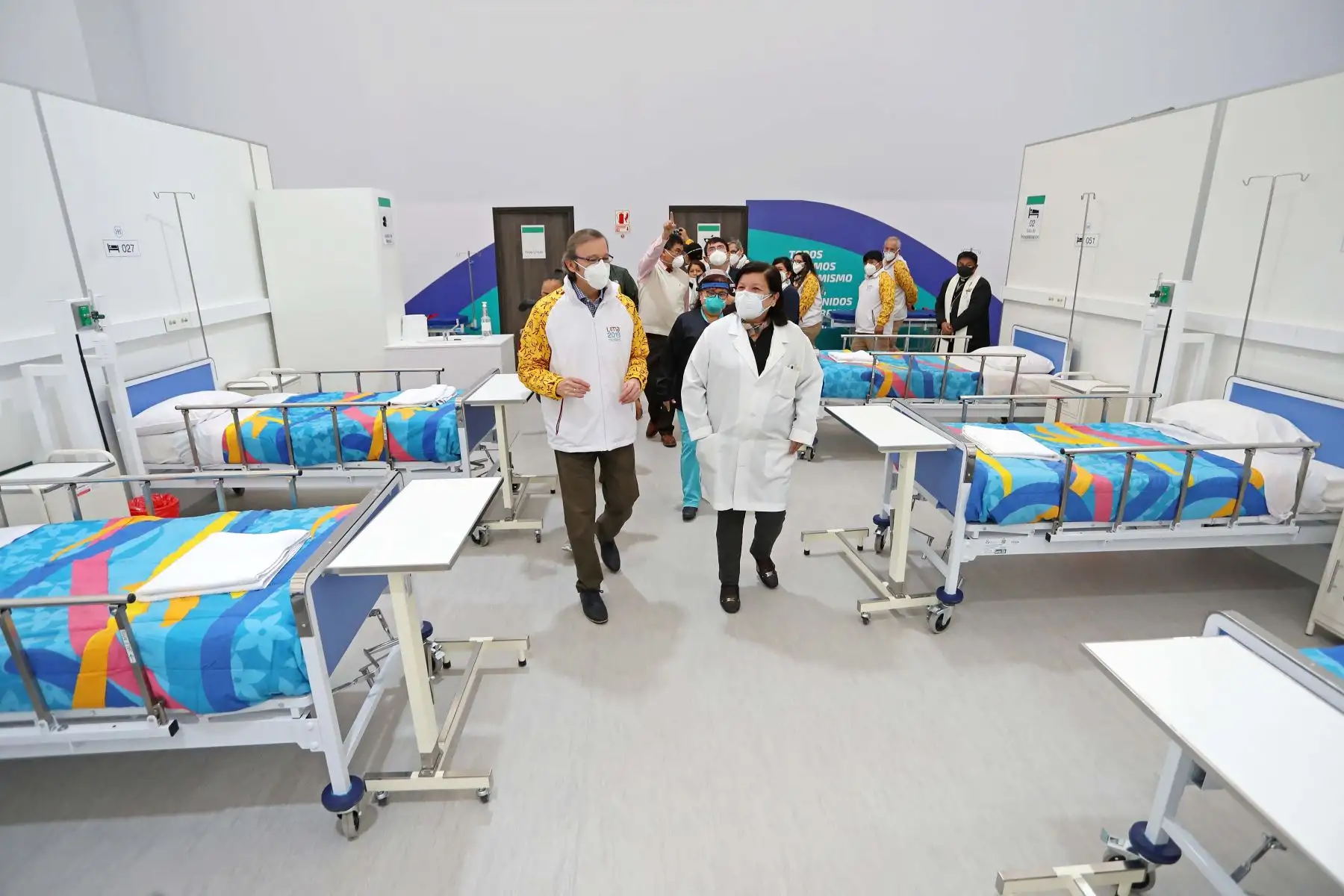 Legado Lima 2019 entrega ambiente de hospitalización temporal en Hospital Cayetano Heredia.
Foto: Legado Lima 2019