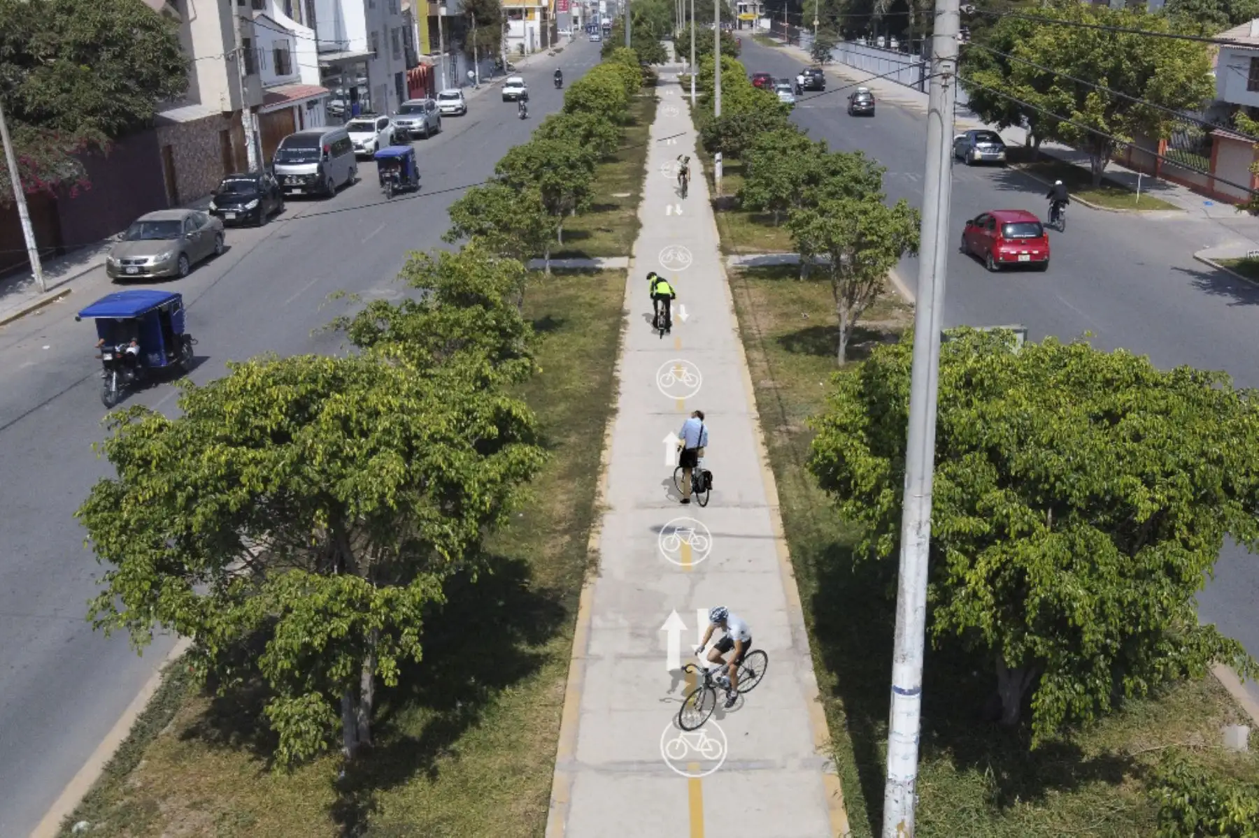 Se proyecta que la provincia de Chiclayo cuente con 11,300 metros de ciclovías tras declarar de interés municipal el uso de la bicicleta como medio de transporte sostenible. Foto: ANDINA/Difusión