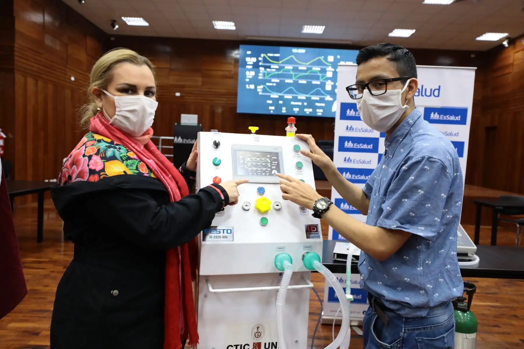 EsSalud y UNI crean ventilador de alta gama para asistir a pacientes covid-19. Foto: ANDINA/difusión.