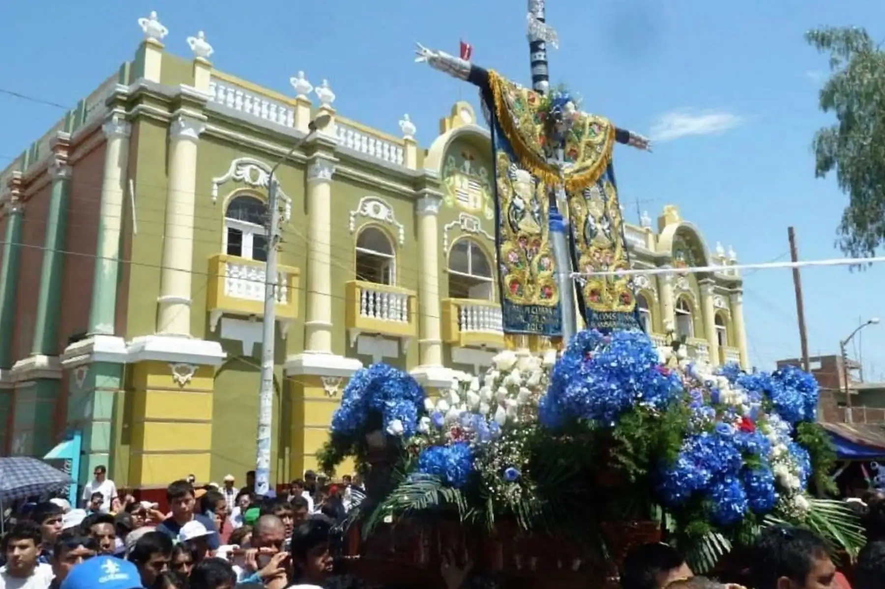 Tradicional celebración en honor a la Cruz de Motupe, en imagen de archivo.