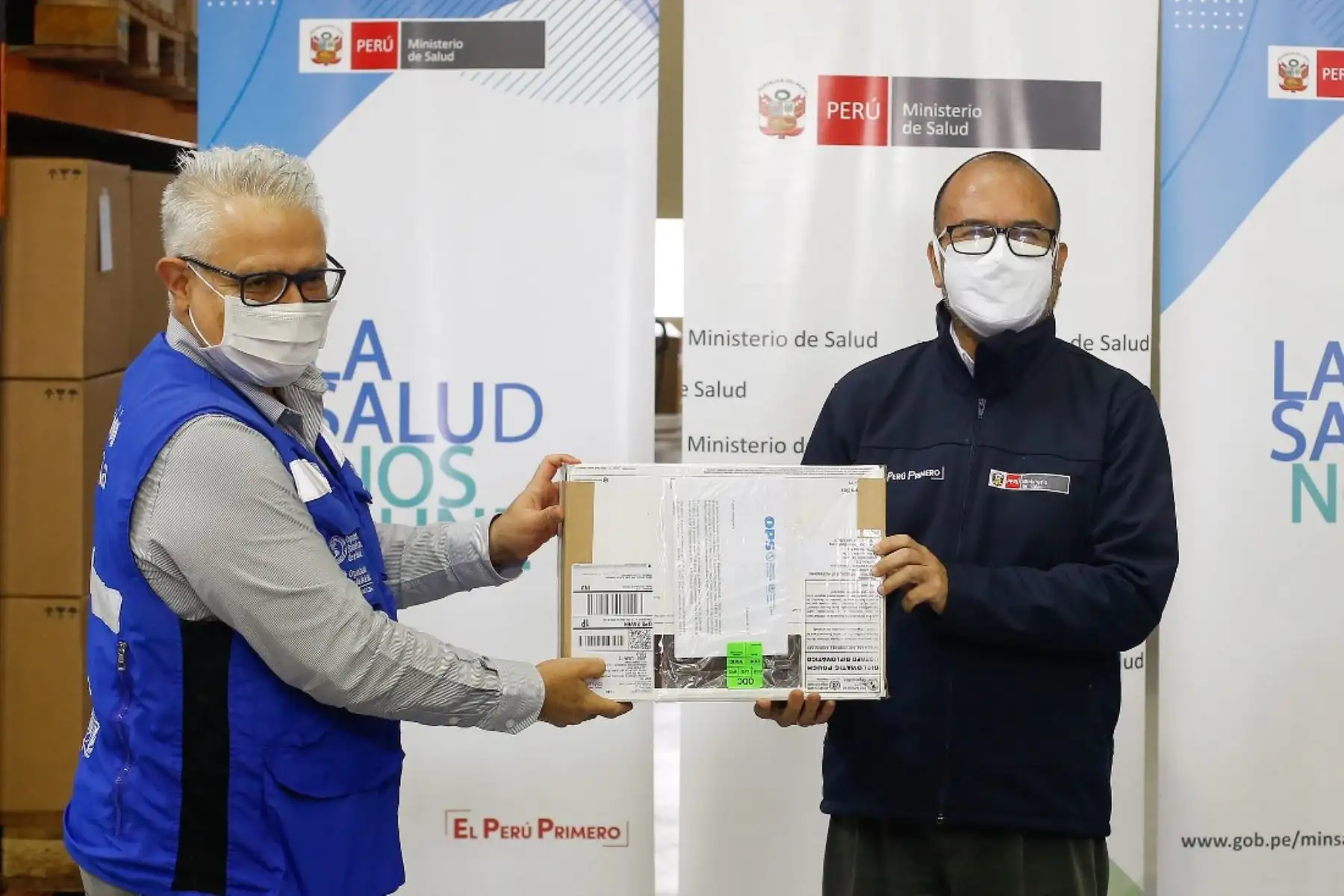 Minsa recibe insumos de la OPS para detección molecular de covid-19. Foto: ANDINA/Difusión.