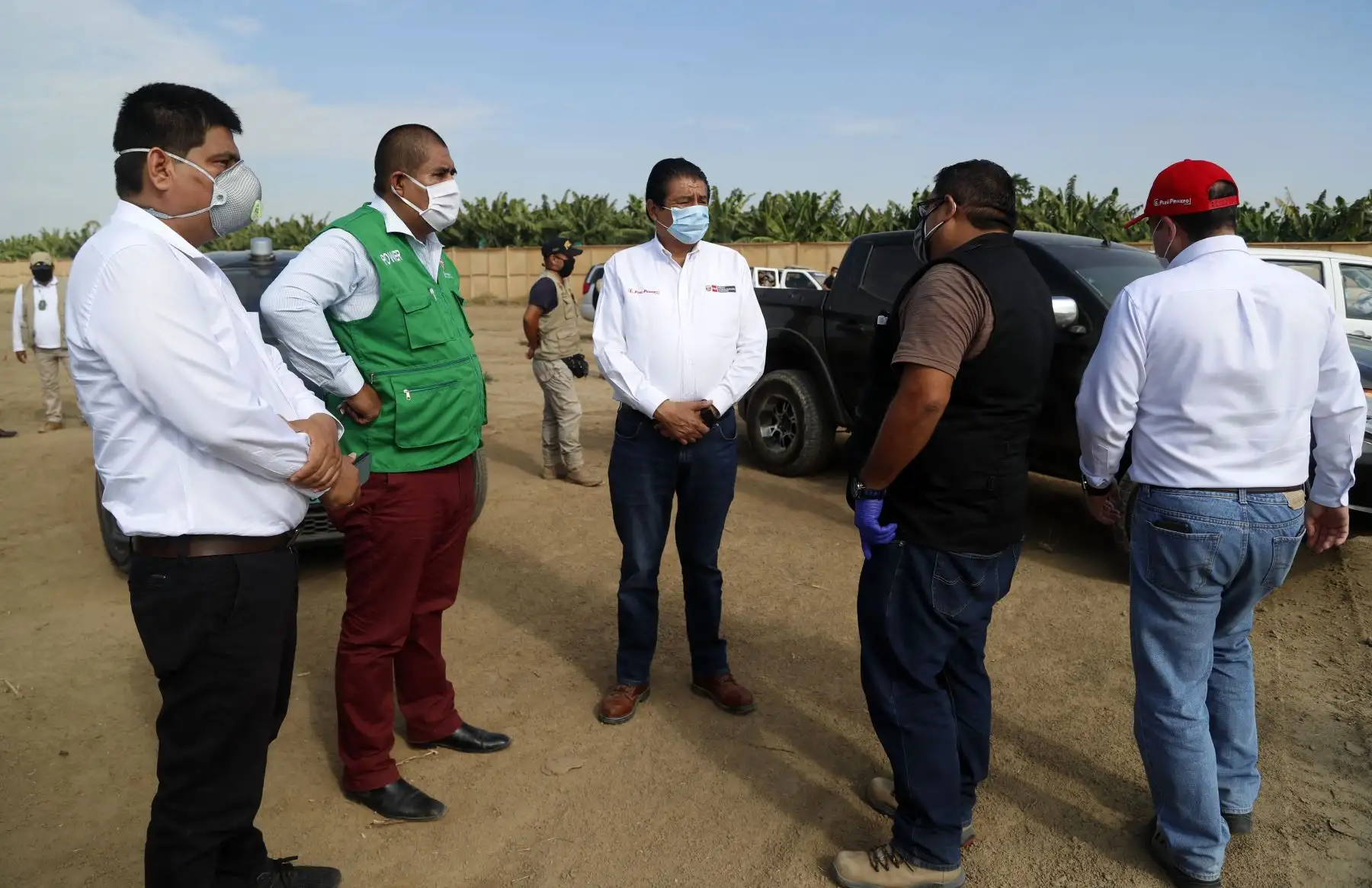 Ministro de Vivienda, Rodolfo Yañez viaja a la región Piura para inspeccionar la próxima planta de tratamiento de aguas residuales PTAR y el hospital de campaña en el campo ferial de la ciudad de Sullana.
Foto: Ministerio de Vivienda