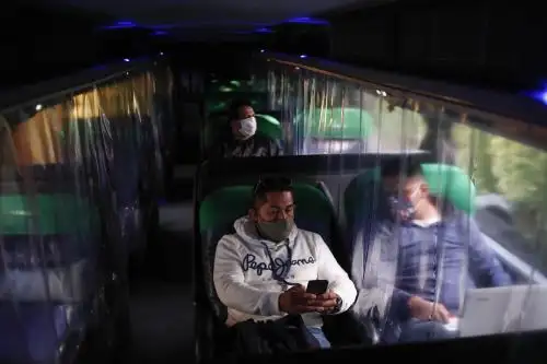 El próximo 15 de julio está previsto el reinicio del servicio de transporte terrestre interprovincial de pasajeros, como parte de la tercera fase de la reactivación económica nacional. Para ello, el Ministerio de Transportes y Comunicaciones (MTC) alista la publicación del protocolo sanitario específico para evitar el contagio del covid-19 ANDINA/Renato Pajuelo