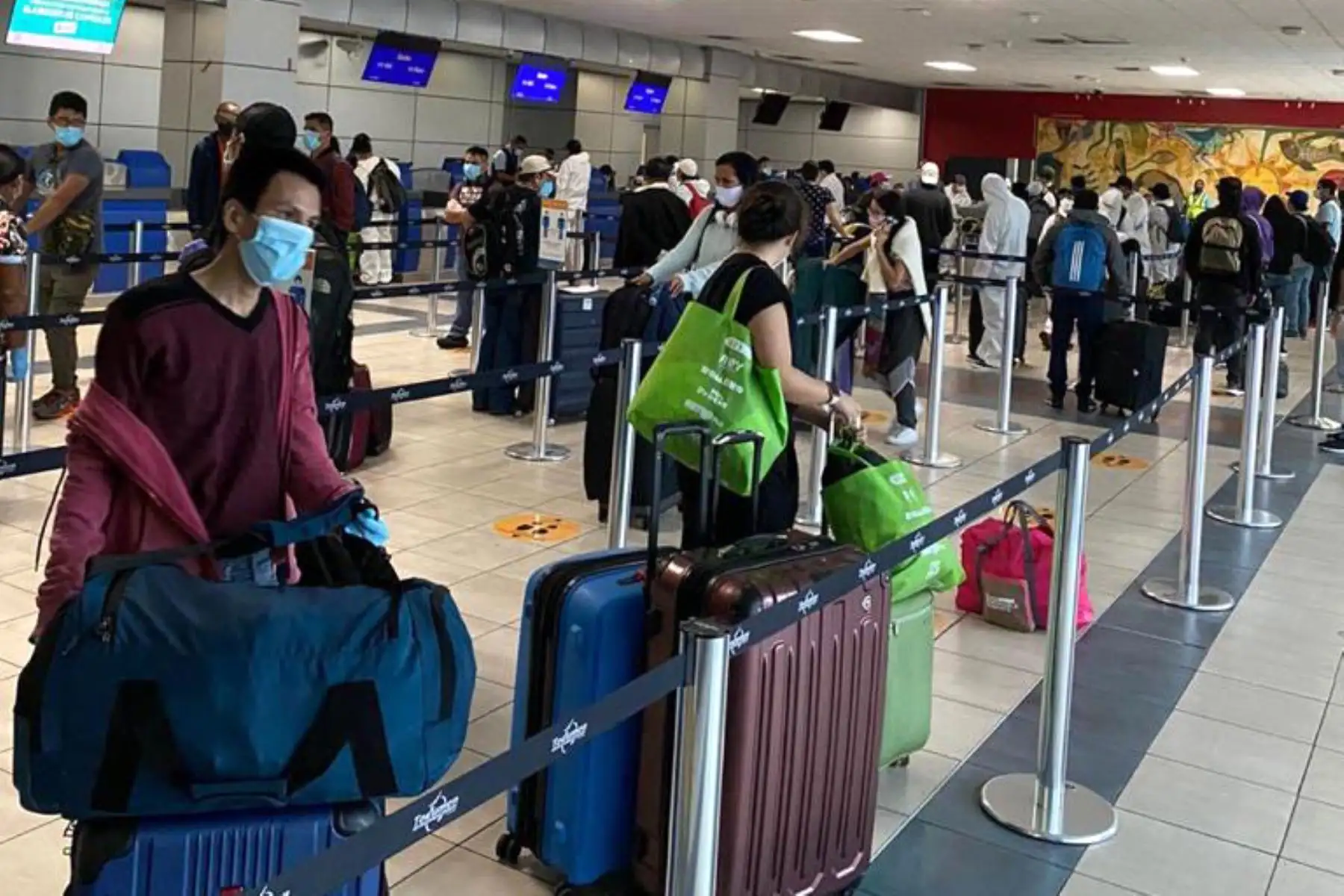 Cancilleria no cesa en sus esfuerzos para traer de vuelta a casa a nuestros compatriotas. Entre ayer y hoy retornaron desde Panamá 194 peruanos, 13 de ellos procedentes de Aruba, gracias a las gestiones efectuadas por nuestra embajada Peru y consulado en Panamá.
Foto:ANDINA/@CancilleriaPeru.