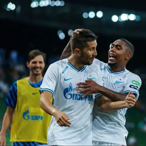 El Zenit San Petersburgo ganó a domicilio al Krasnodar (2-4) y se aseguró la consecución del sexto título de la Liga de Rusia de su historia