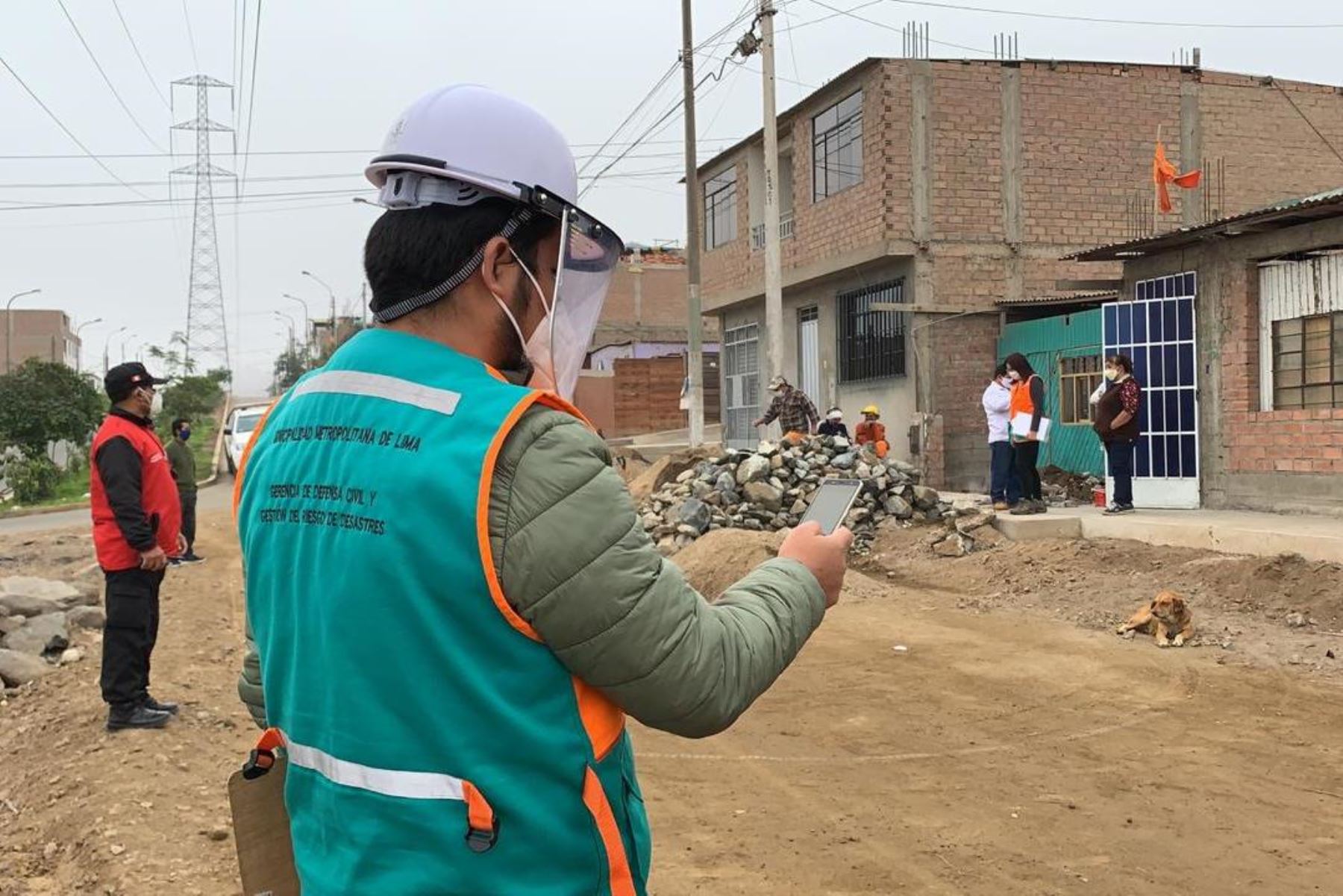 Municipalidad de Lima realiza evaluación de riesgos usando aplicativos virtuales. Foto: ANDINA/Difusión.