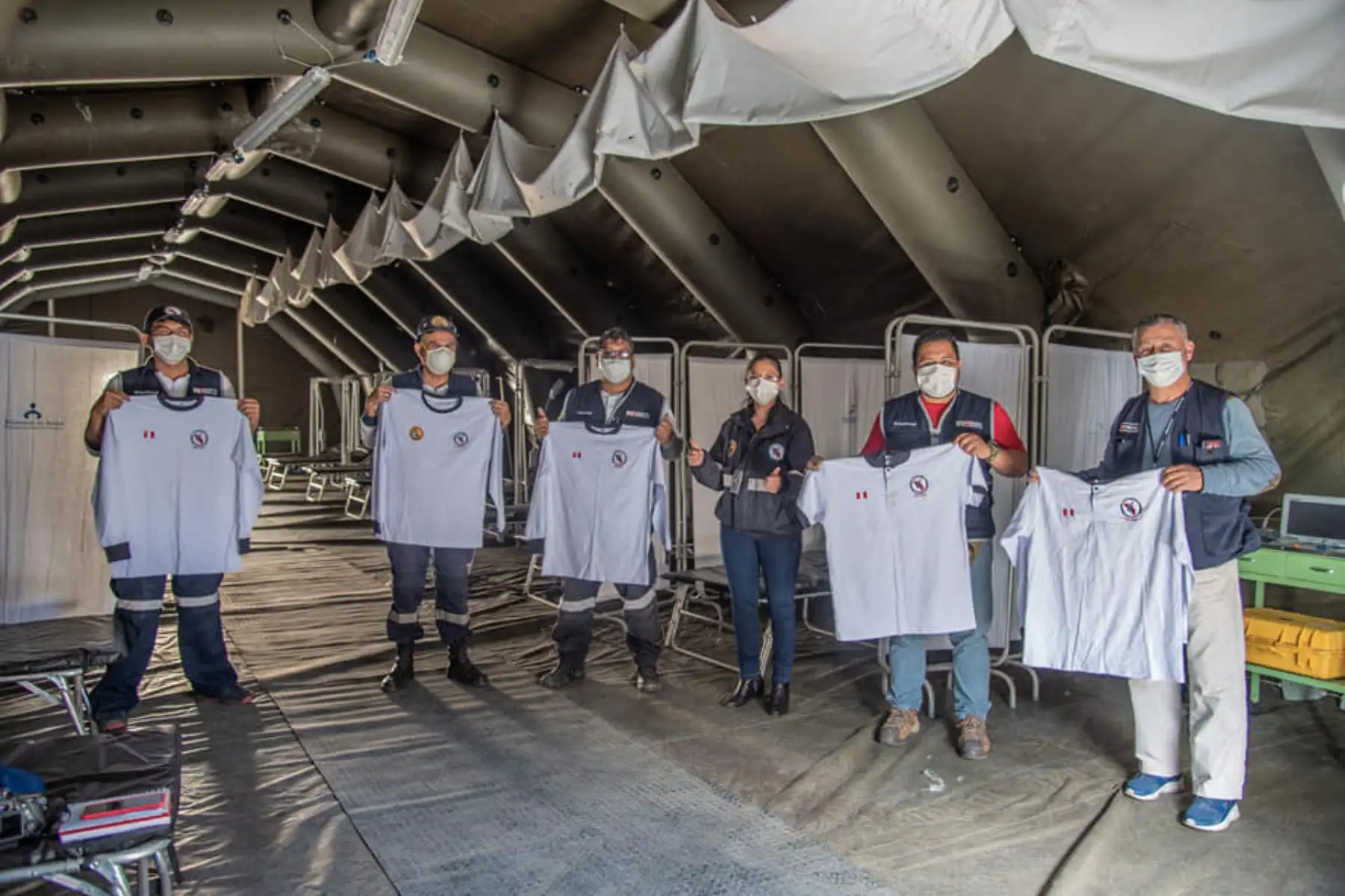 El Minsa instaló hospital de campaña en Huaraz para pacientes con diagnóstico covid-19 moderado y leve de la sierra de Áncash.