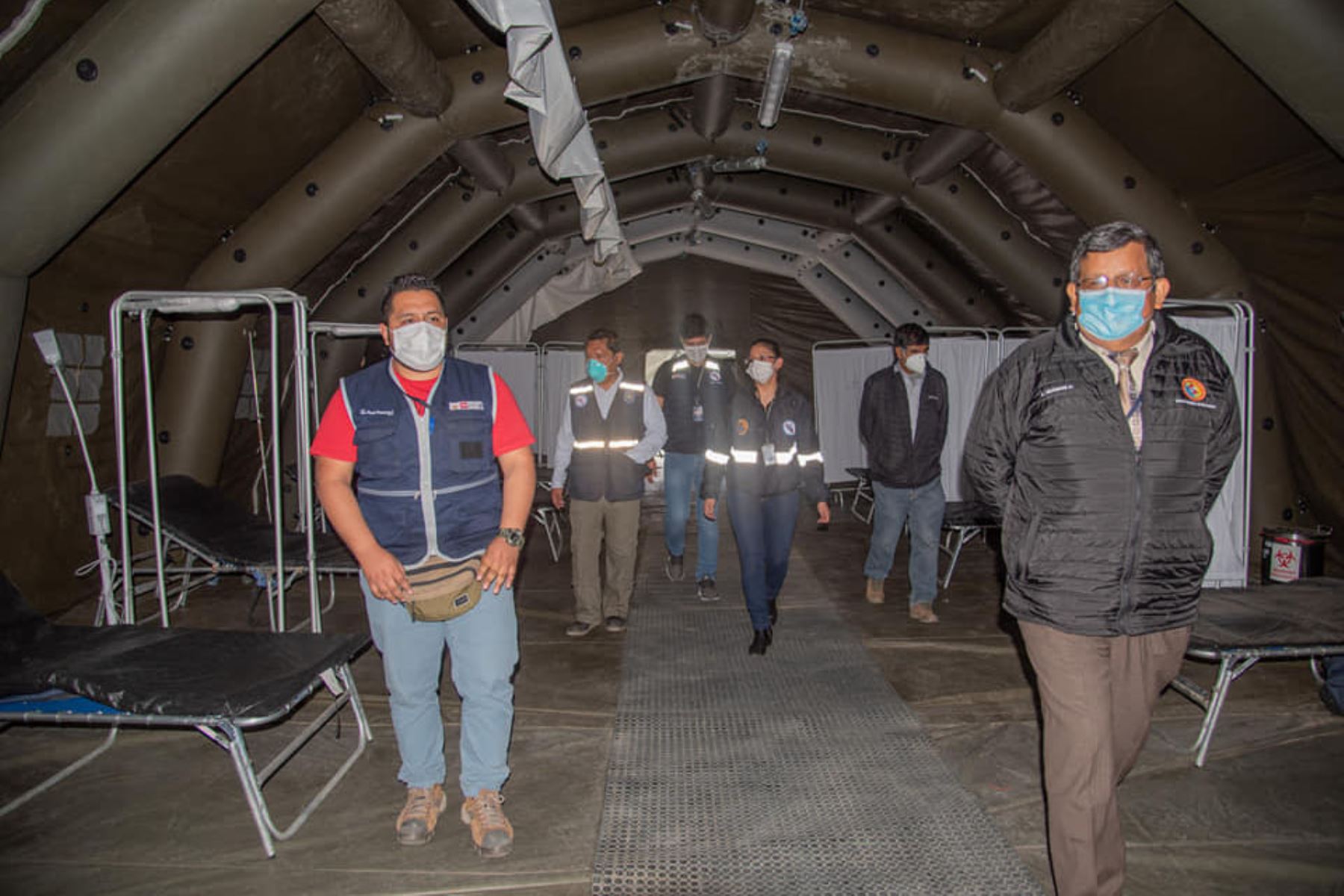 El Minsa instaló hospital de campaña en Huaraz para pacientes con diagnóstico covid-19 moderado y leve de la sierra de Áncash.