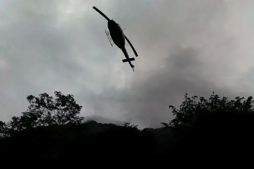 La FAP reportó el hallazgo del helicóptero desaparecido en Amazonas y confirma muerte de tripulantes y pasajeros. .Foto: Difusión