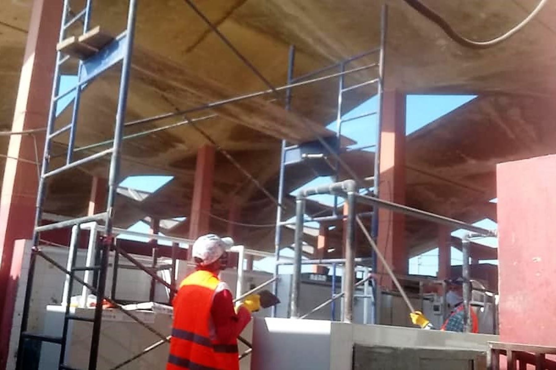 Municipio ejecuta obras de remodelación en el mercado Modelo de Lambayeque. ANDINA/Difusión