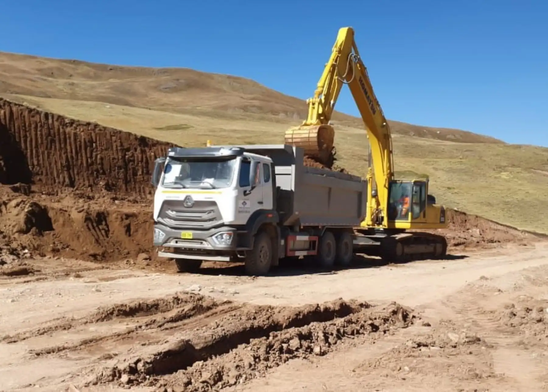 Obras en la vía Canta-Huayllay (imagen referencial). ANDINA/Difusión