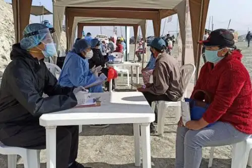 La Dirección de Redes Integradas de Salud (DIRIS) Lima Sur ha diseñado jornadas de salud integral con énfasis en la salud mental y vacunación, en el marco de la reactivación de los servicios de salud del primer nivel de atención. ANDINA/Minsa