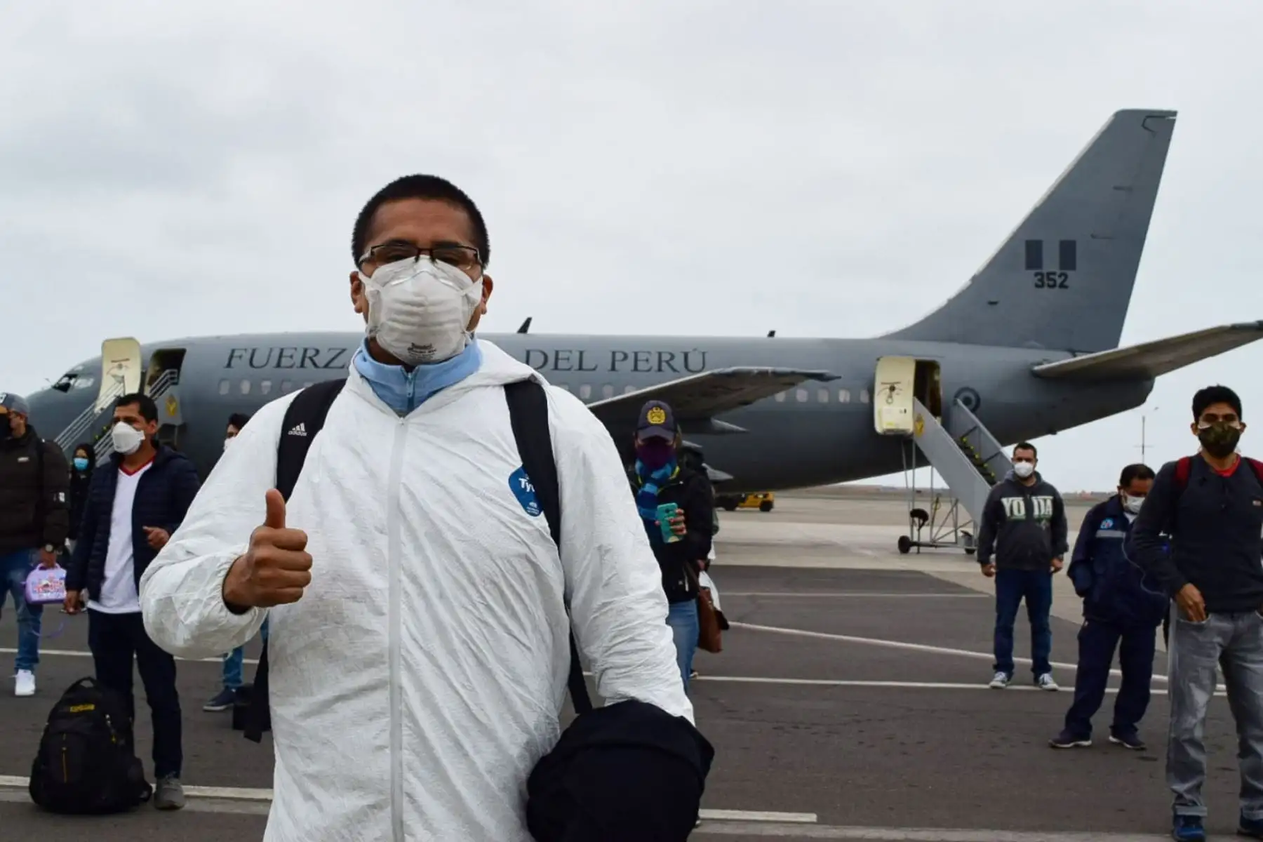 47 profesionales de la salud parten rumbo a Iquitos para contribuir en la prevención, diagnóstico y tratamiento de pacientes covid -19.
Foto: Minsa