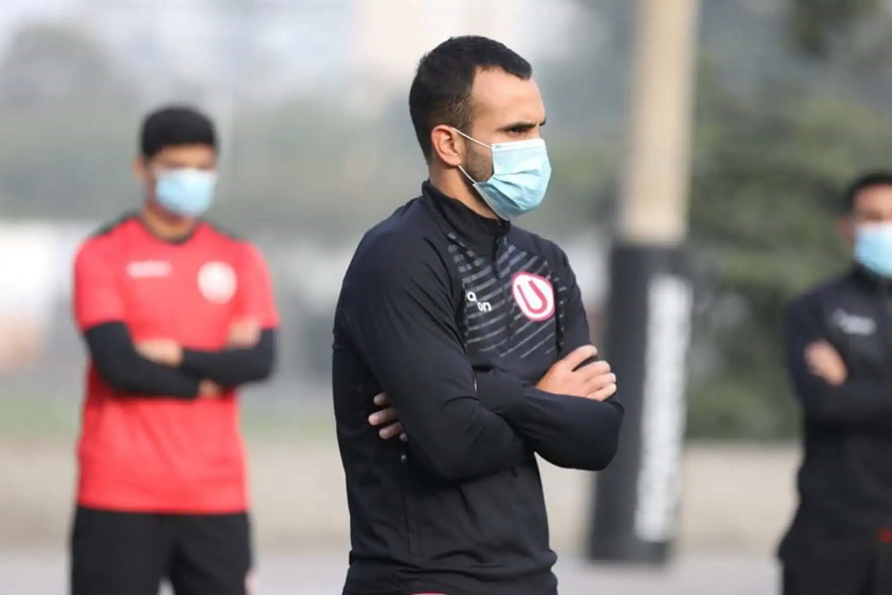 El club Universitario de Deportes inicia sus entrenamientos en el Club Árabe Palestino durante el estado de emergencia por coronavirus. Foto: ANDINA/Universitario de Deportes