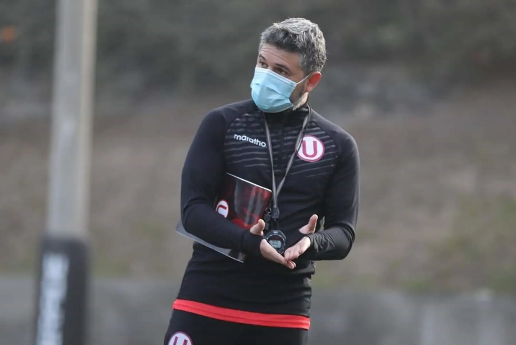 El club Universitario de Deportes inicia sus entrenamientos en el Club Árabe Palestino durante el estado de emergencia por coronavirus. Foto: ANDINA/Universitario de Deportes