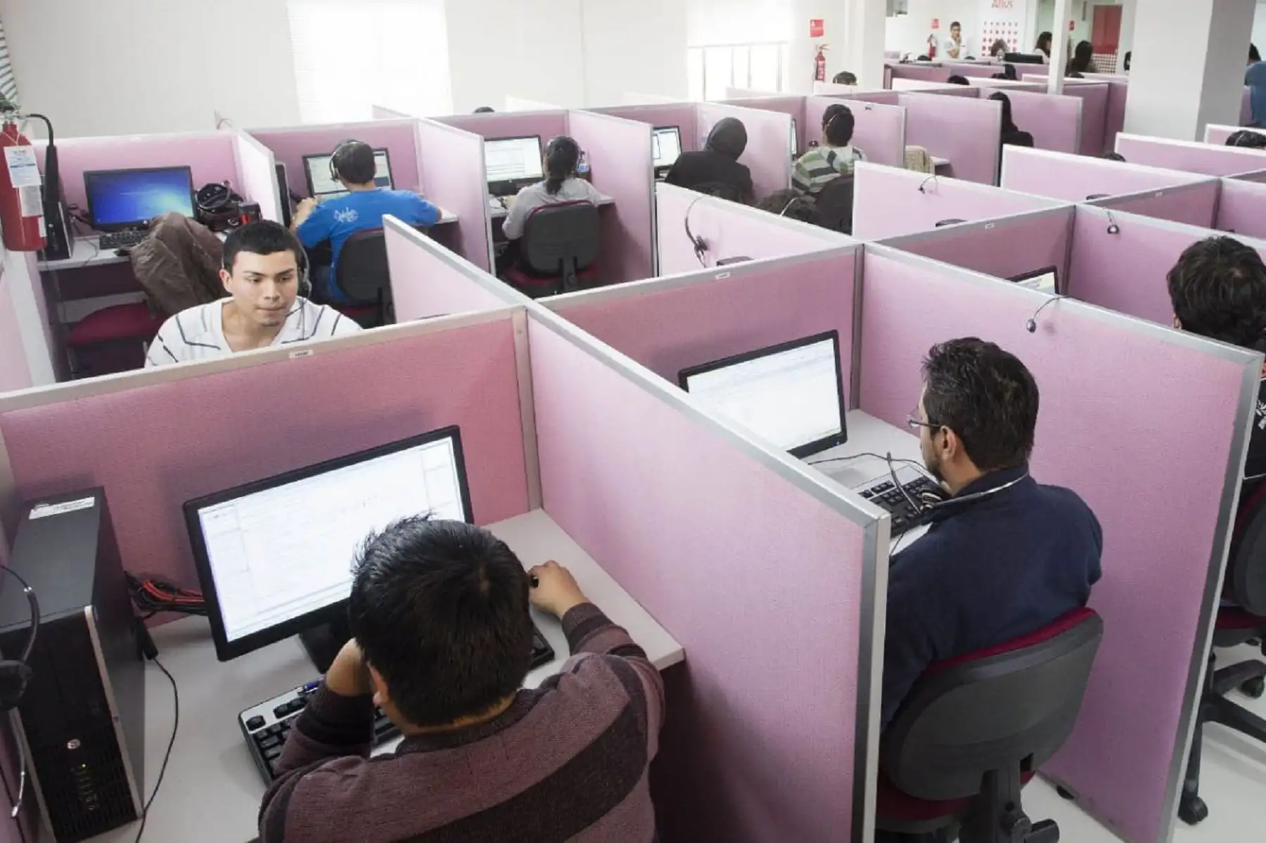 Call centers.