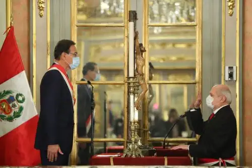 Pedro Cateriano jura como nuevo jefe del Gabinete Ministerial. ANDINA/Prensa Presidencia