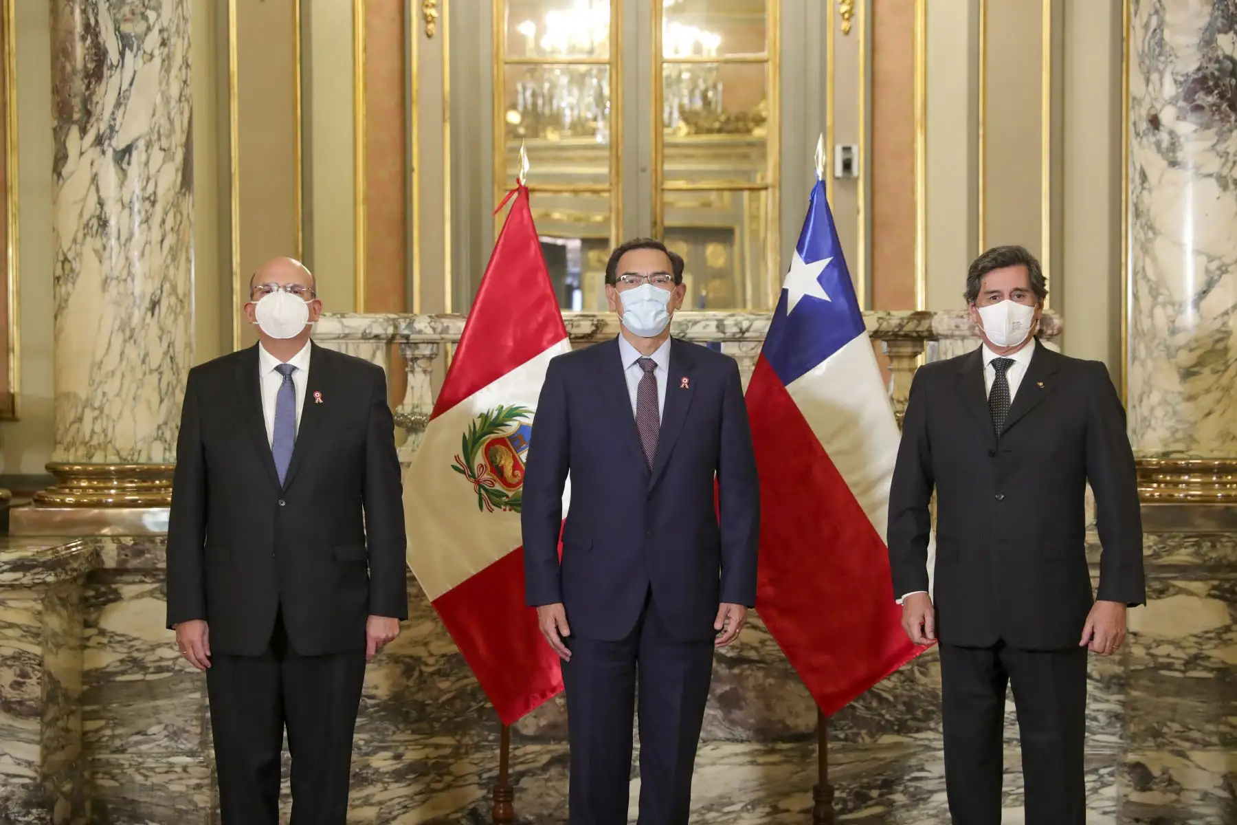 El presidente de la República recibió las cartas credenciales de los embajadores de Chile 
Foto: ANDINA/Prensa Presidencia