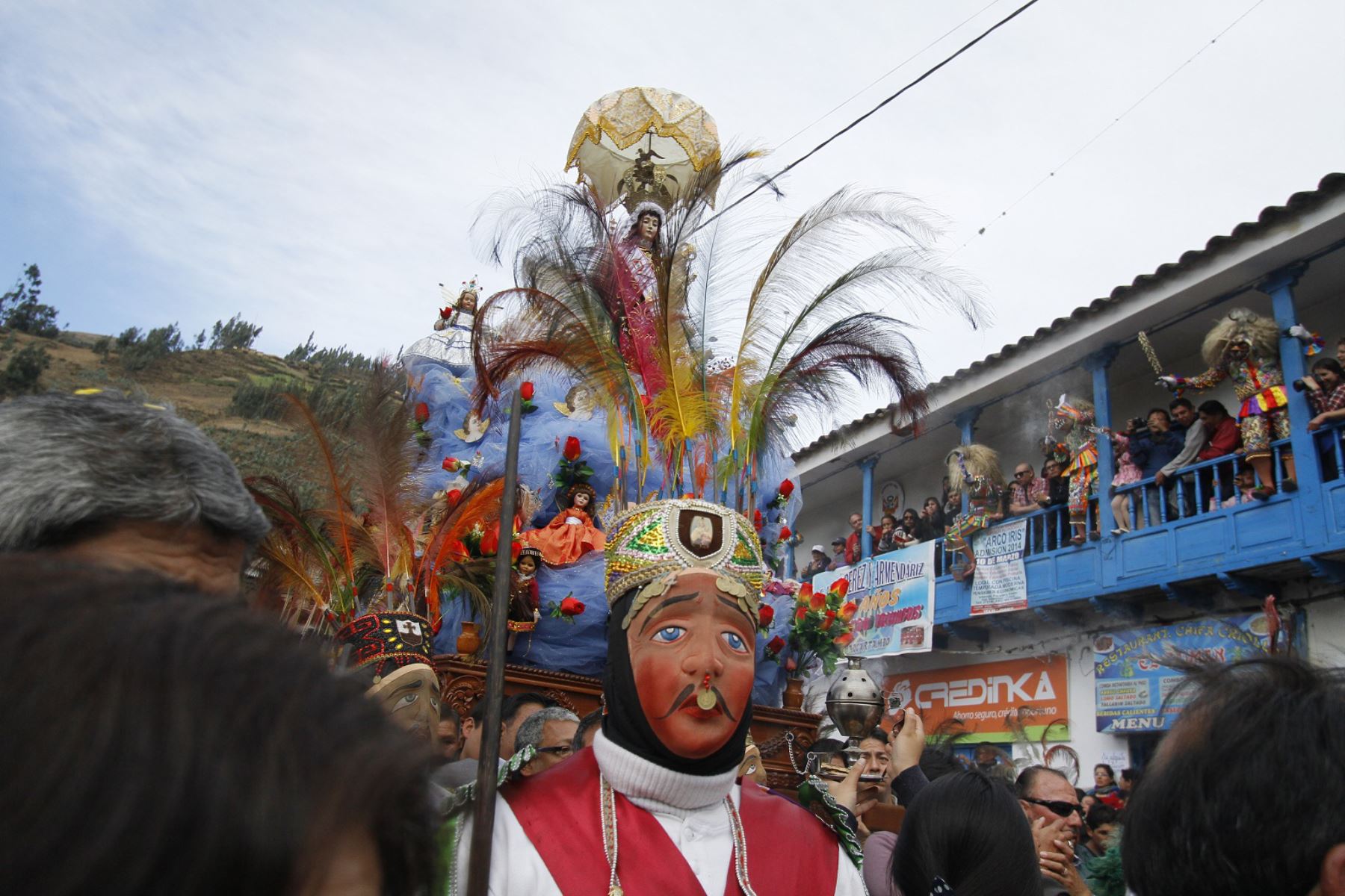 Hoy es el día de la Virgen del Carmen de Paucartambo (Cusco) y la celebración fue diferente por la pandemia del coronavirus. Foto: ANDINA/Difusión