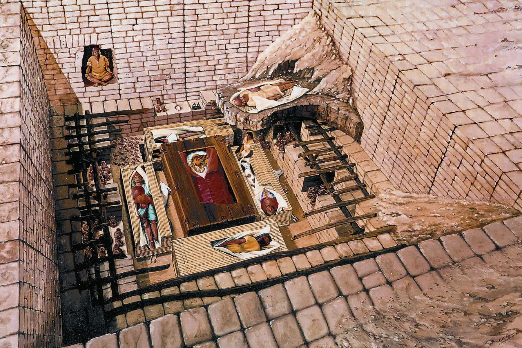 El Señor de Sipán fue descubierto el 20 de julio de 1987 por los arqueólogos Walter Alva y Luis Chero, y la antropóloga Susana Meneses, Foto: ANDINA/Difusión