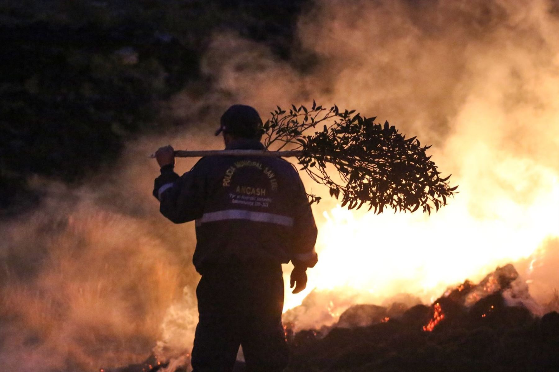 El COER Áncash reportó cinco incendios en las últimas 48 horas, cuatro de ellos forestales y uno urbano. Foto: ANDINA/Difusión