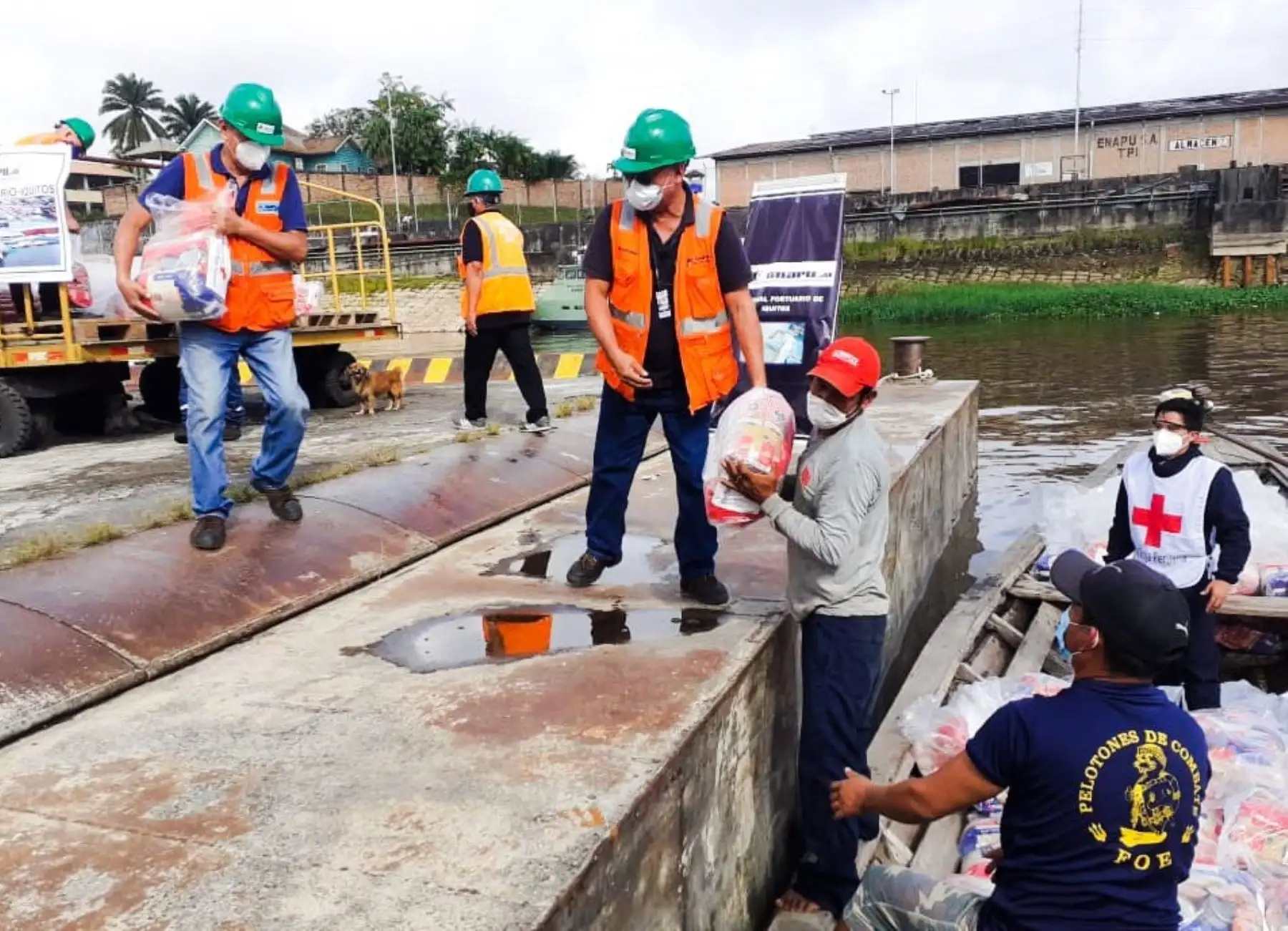 Cruz Roja Peruana y Enapu entregarán ayuda humanitaria a familias vulnerables de Iquitos,en Loreto.