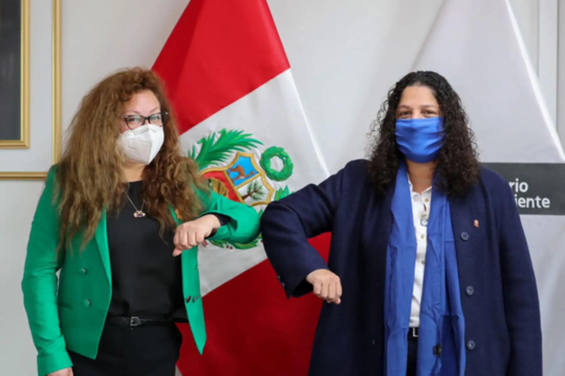 En su saludo protocolar, la ministra Kirla Echegaray, se dirigió a los funcionarios y servidores del Minam para solicitarles su compromiso y apoyo. Foto: Minam