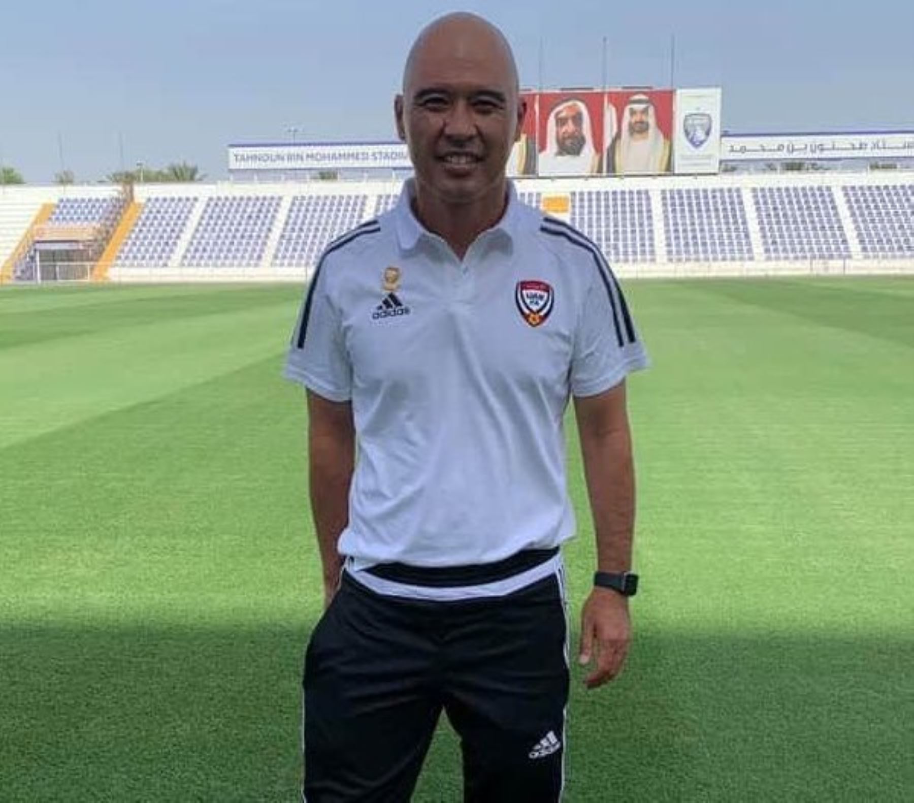 Jerry Tamashiro forma parte del comando técnico de la selección de Emiratos Árabes Unidos
