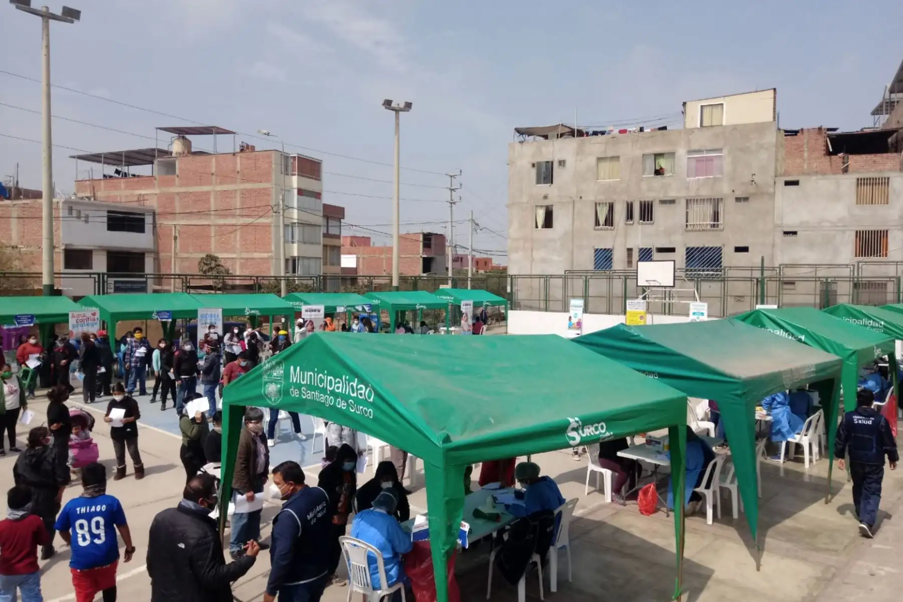 DIRIS Lima Sur realizó más de 1,000 atenciones en salud a pobladores del AA.HH. "Rodrigo Franco" en Santiago de Surco. Foto:ANDINA/Minsa