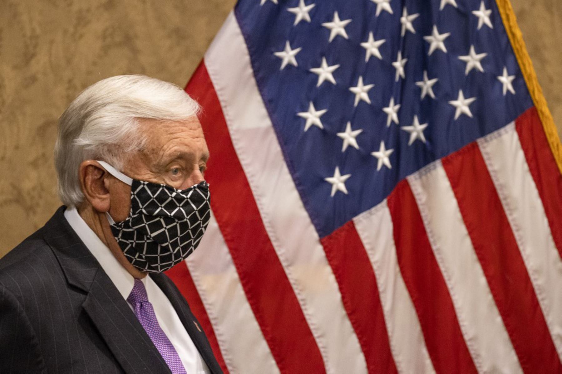 El representante de la Cámara  de los Estados Unidos, Steny Hoyer, asiste a una conferencia de prensa en Capitol Hill en Washington.
Foto:AFP