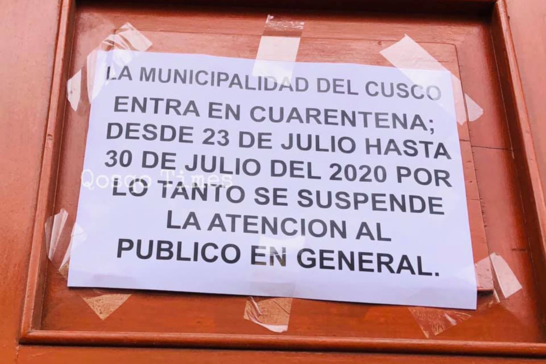 La municipalidad del Cusco dispuso el aislamiento domiciliario preventivo de su personal por casos de contagio con covid-19. Foto: ANDINA/Difusión