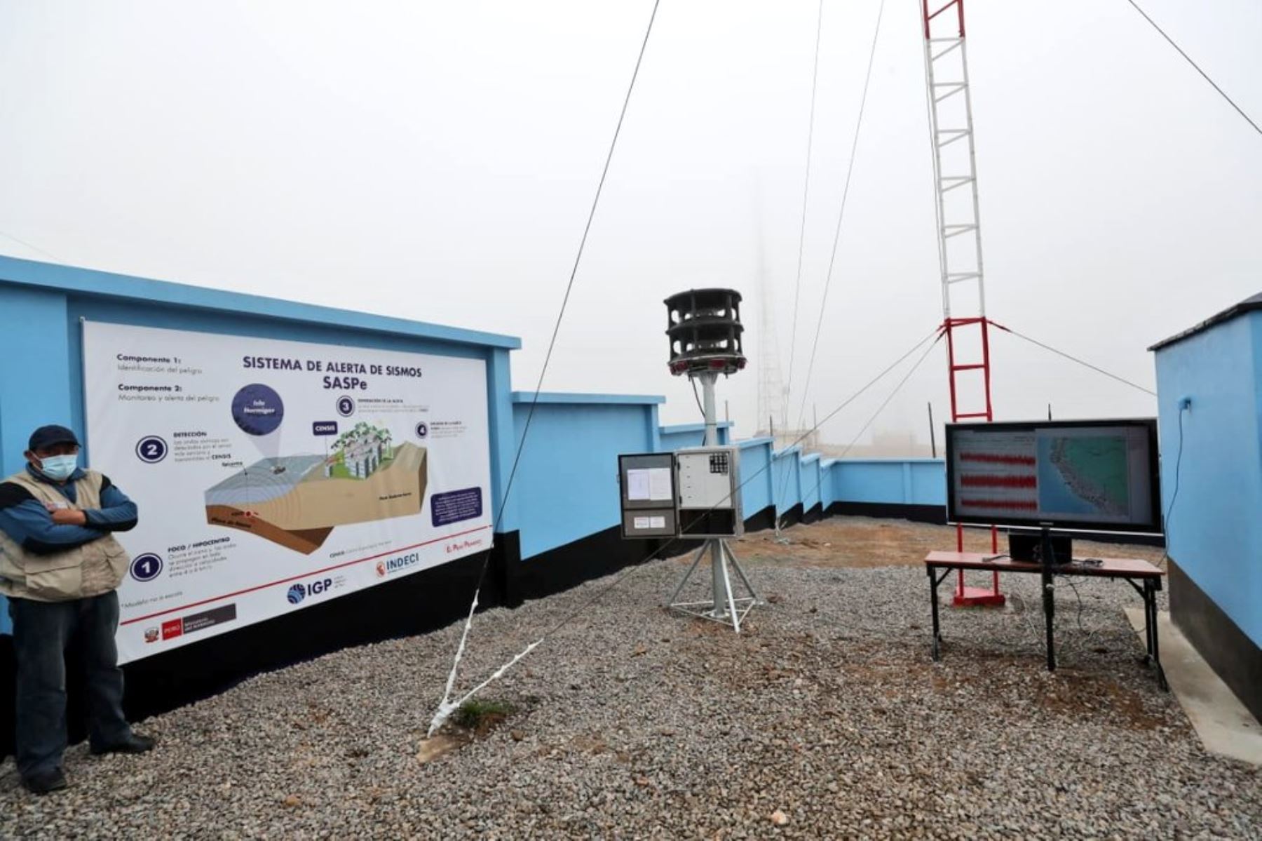 La estación de Chorrillos es clave porque se conecta a los sensores que están las islas Hormigas y San Lorenzo, frente a las costas de Lima. Foto: IGP