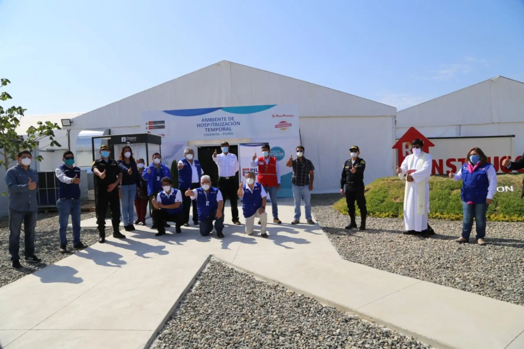 El hospital temporal La Videnita de Piura ya está listo para iniciar operaciones y recibir a los primeros pacientes covid-19. ANDINA/Difusión