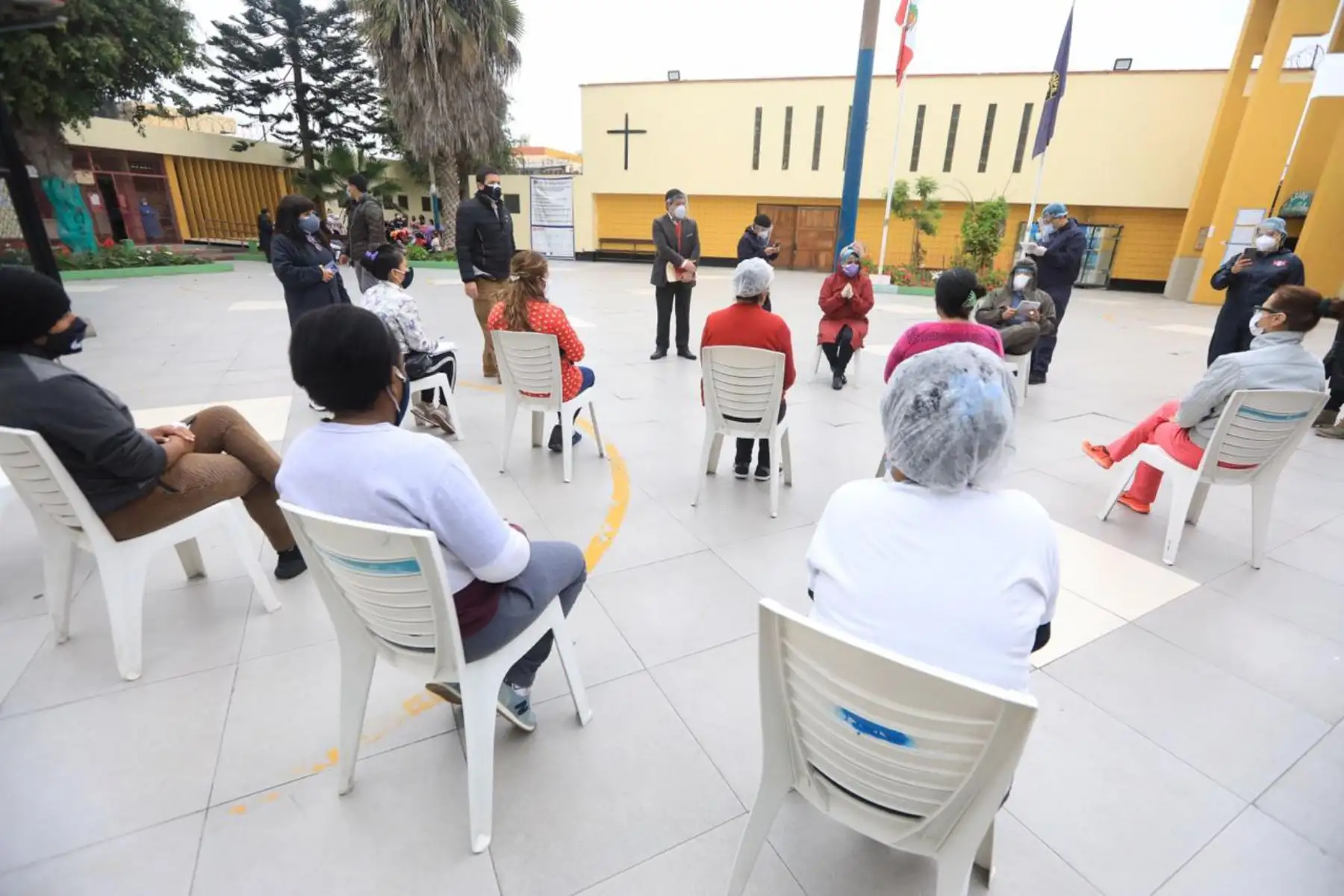 Ministra de Justicia y Derechos Humanos, Ana Neyra realiza  visita inopinada al penal de mujeres de Chorrillos a fin de supervisar las acciones de prevención y tratamiento de los casos de covid-19 en este establecimiento.
Foto: ANDINA/Difusión