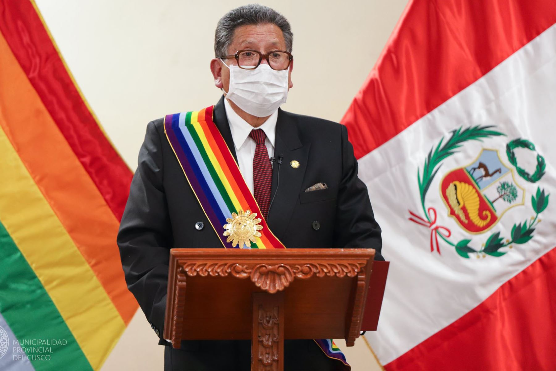 El alcalde provincial del Cusco, Ricardo Valderrama, se contagió del nuevo coronavirus y ya cumple cuarentena domiciliaria. Foto: ANDINA/Difusión