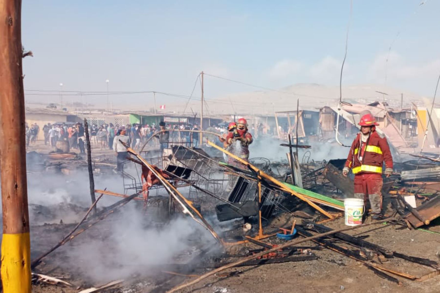 El COER Áncash reportó incendio urbano en el asentamiento humano en Nuevo Chimbote, región Áncash. Foto: ANDINA/Difusión
