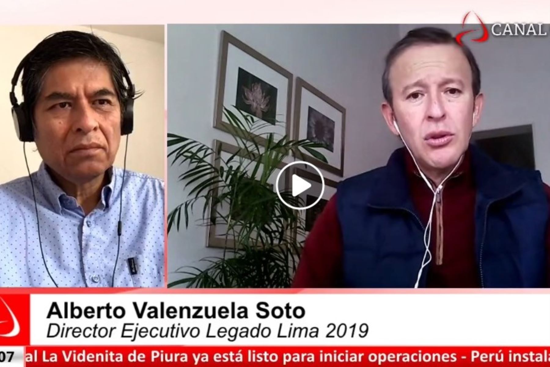 Director ejecutivo del proyecto especial Legado Lima 2019, Alberto Valenzuela, en 