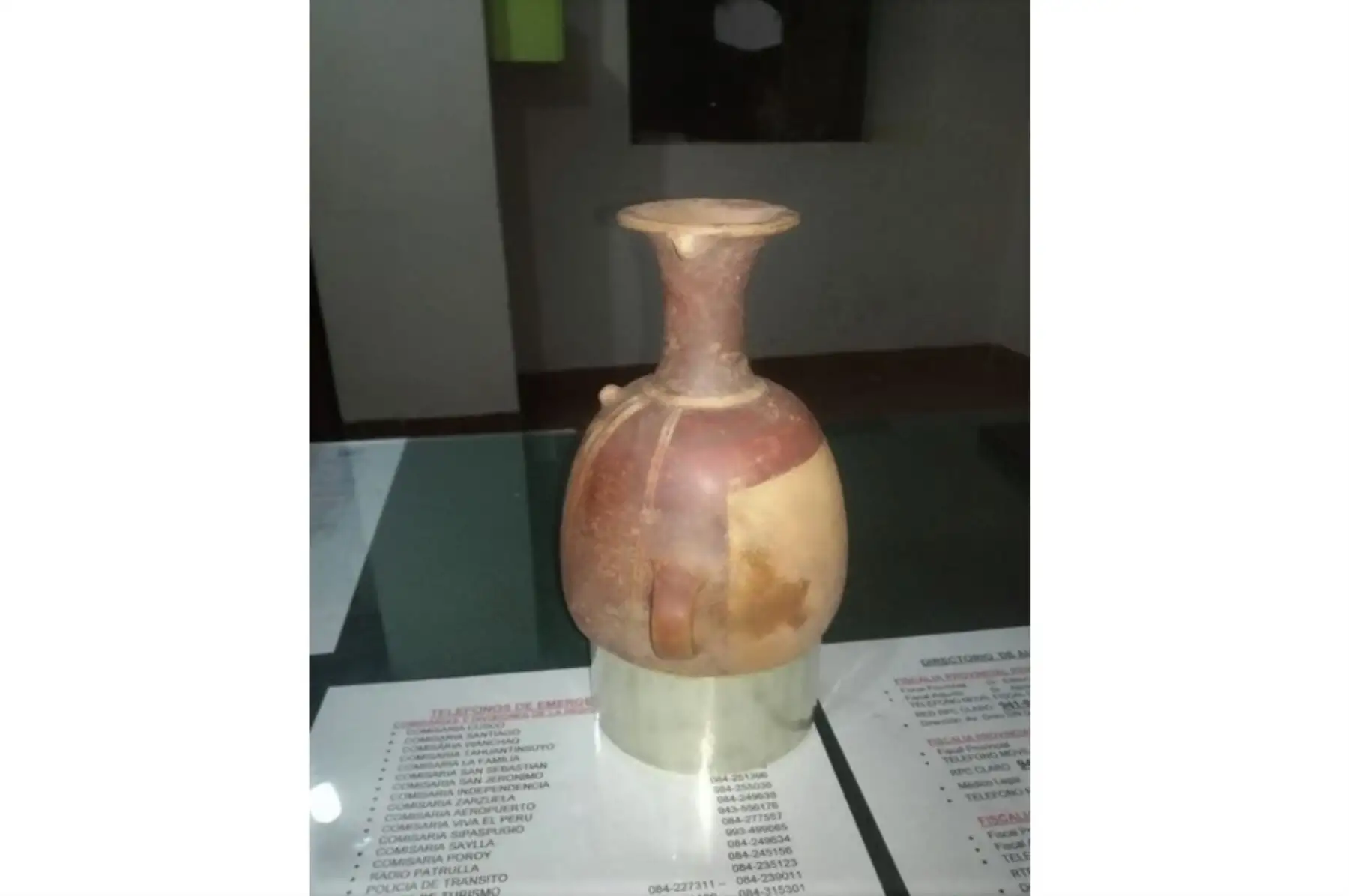 Poblador halla en Cusco un valioso aríbalo que pertenecería a la época Inca. ANDINA/Difusión