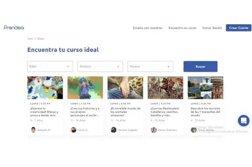 Prendea, la plataforma de cursos online para que tus hijos aprendan lo que les apasiona