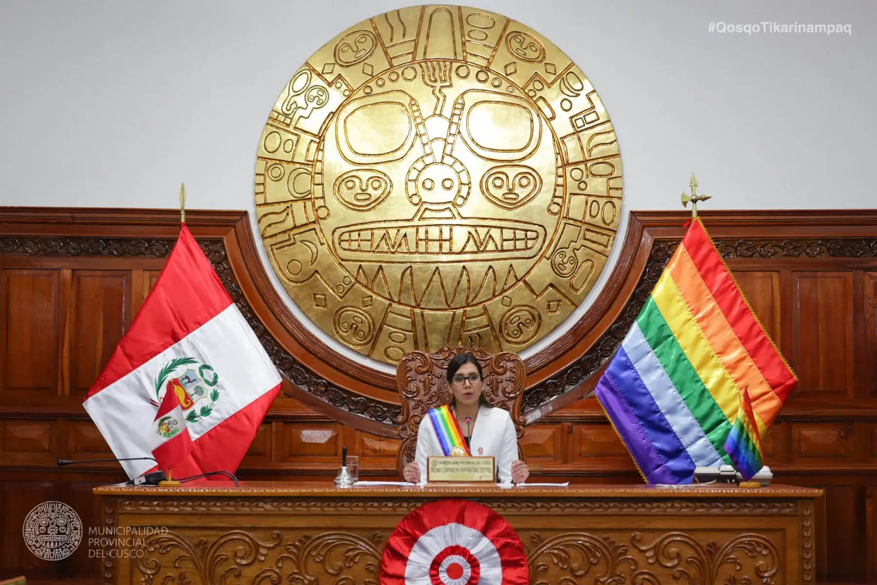 Romi Infantas Soto se hará cargo de la alcaldía del Cusco hasta el 9 de agosto, cuando se reincorporará el alcalde Ricardo Valderrama, que dio positivo al covid-19. Foto: ANDINA/Percy Hurtado Santillán