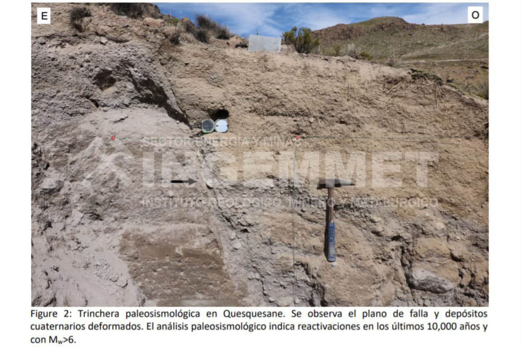 El Ingemmet indicó que los sismos en Tacna están relacionados a la reactivación de la zona de fallas geológicas Putina-Quequesane. Foto: Ingemmet