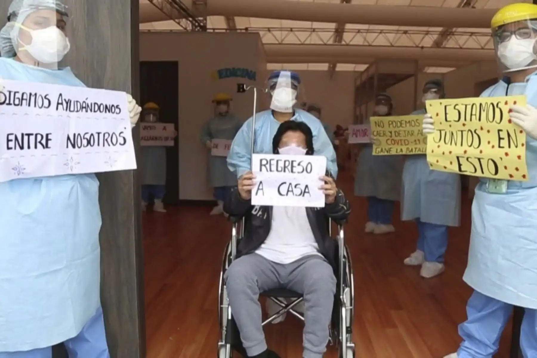 Un total de 28 pacientes covid-19 del hospital temporal de Trujillo recibieron el alta médica tras superar la etapa crítica de la enfermedad.