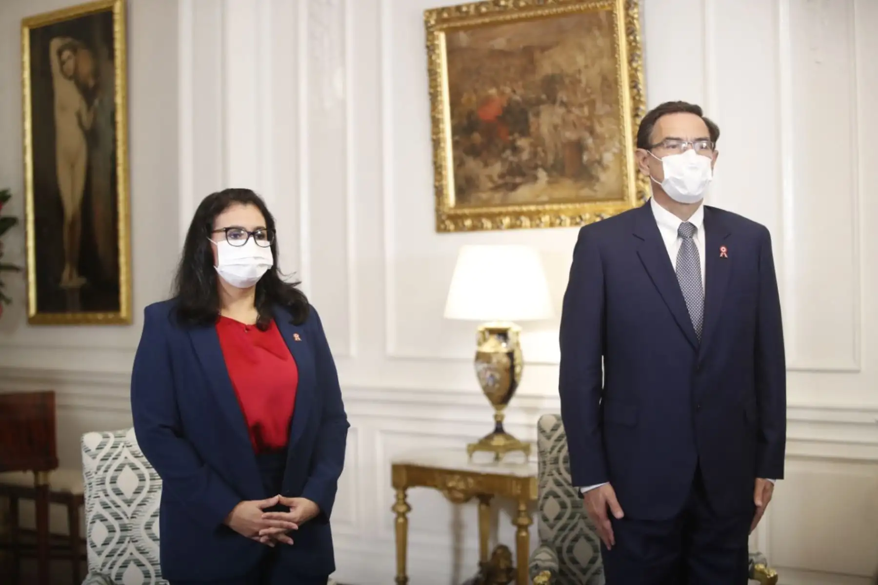 Desde Palacio de Gobierno, el Mandatario junto a su esposa, la primera dama, Maribel Díaz, asisten de manera remota a esta reunión organizada por el Concilio Nacional Evangélico del Perú (Conep) y la Unión de Iglesias Cristianas Evangélicas del Perú (Unicep).

Foto:ANDINA/Prensa Presidencia