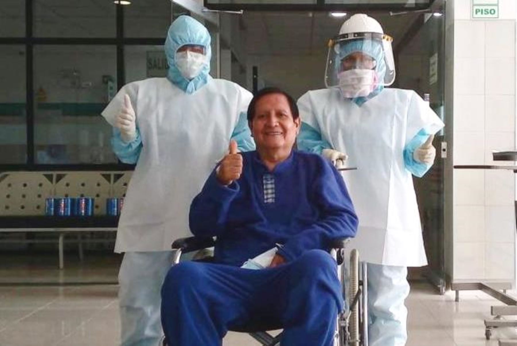 médicos de Cajamarca y San Martín fueron dados de alta del hospital Ate Vitarte. Foto: ANDINA/Difusión.