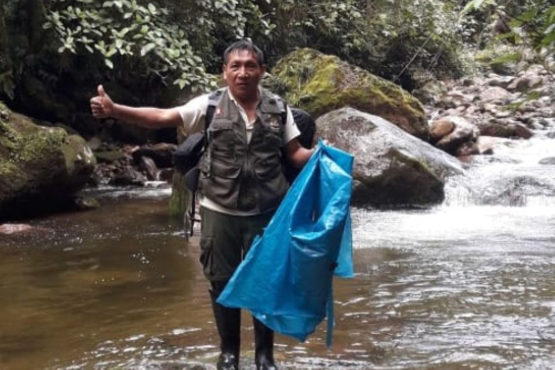 El guardaparque Lorenzo Wampagkit Yamil (54) quien laboraba desde hace ocho años en la reserva comunal Chayu Nain, ubicada en la región Amazonas. Foto: ANDINA/Difusión